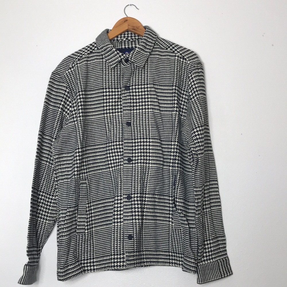 Ben Sherman jacket navy, snaps, side pockets, size Large